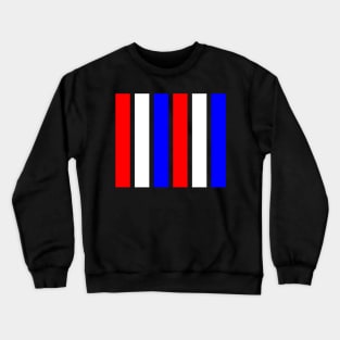 Red, White, Blue Bars (Vertical) Crewneck Sweatshirt